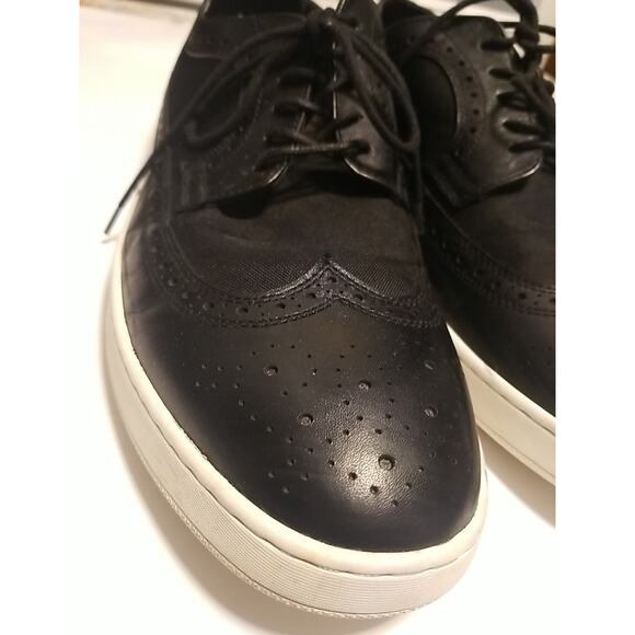 LA Milano Palmer Wingtip Oxford Shoes Mens Size 12 Black Sneaker Largo A124014K